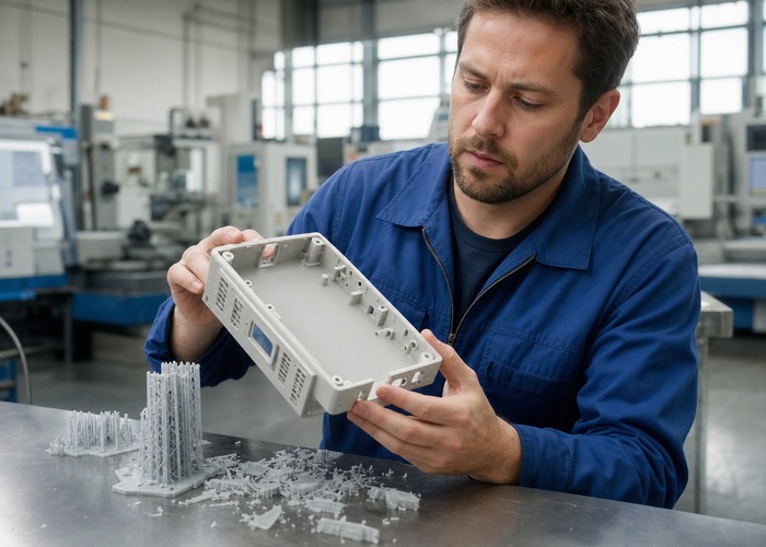 Mold Making final review scene in a modern manufacturing workshop