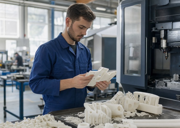 Mold Making final review scene in a modern manufacturing workshop
