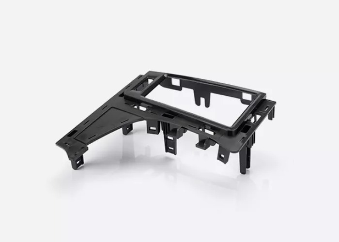 Injection Molding inspection detail scene in a modern manufacturing workshop