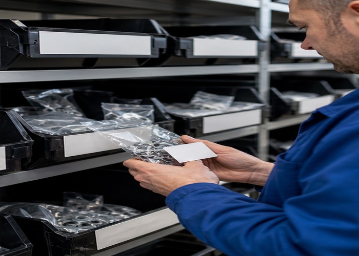 Assembly inspection detail scene in a modern manufacturing workshop