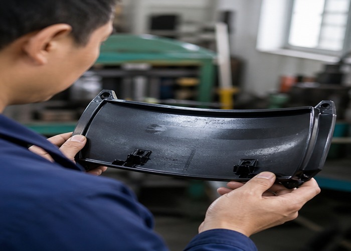 Mold Making final review scene in a modern manufacturing workshop